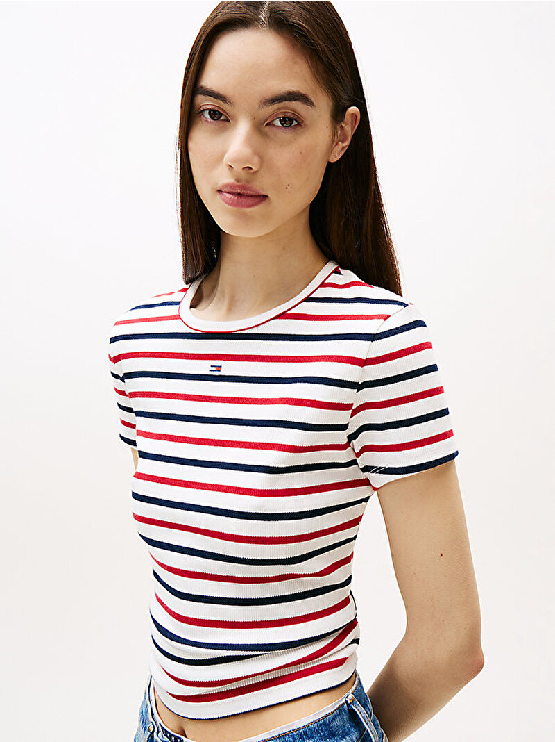 Kadın TJW Slim Essential T-shirt Çok renkli DW0DW173830FG