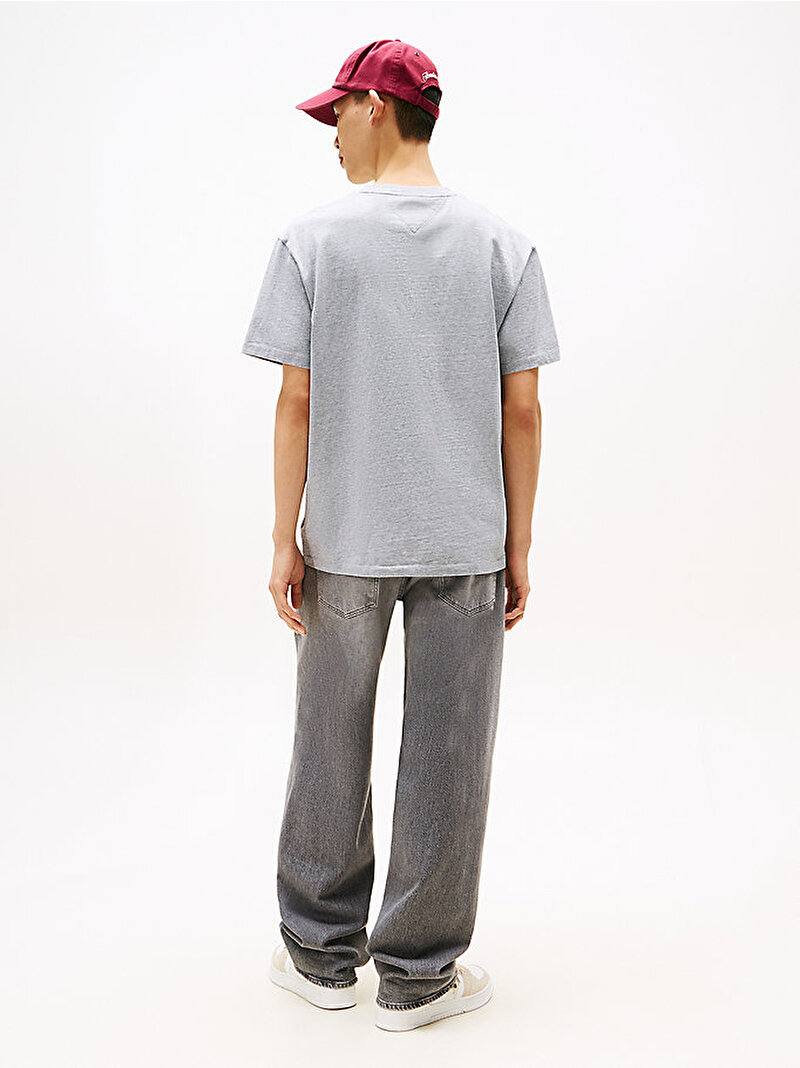Erkek TJM Relax Overdyed T-shirt Gri DM0DM21575Q13