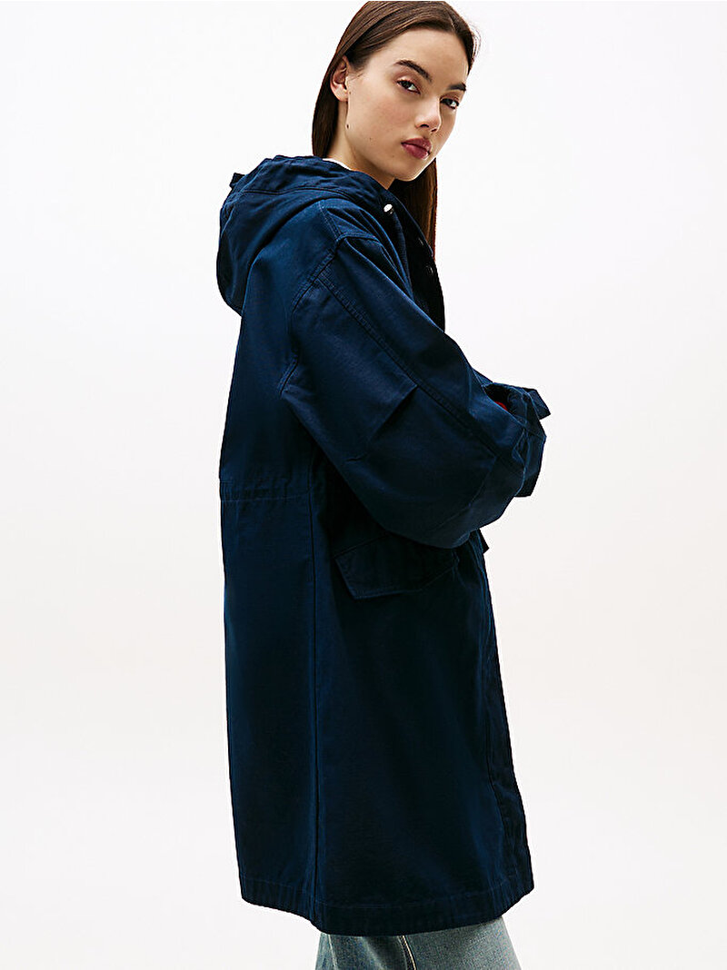 Kadın TJW Badge Waisted Parka Lacivert DW0DW20991C1G