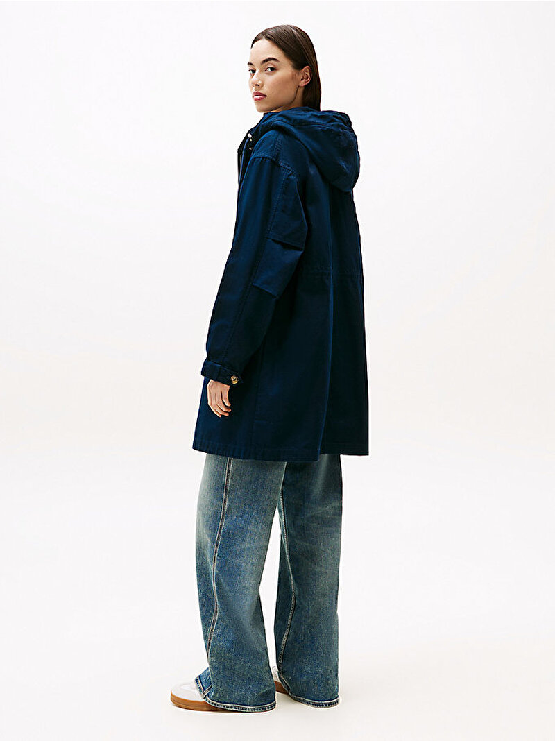 Kadın TJW Badge Waisted Parka Lacivert DW0DW20991C1G