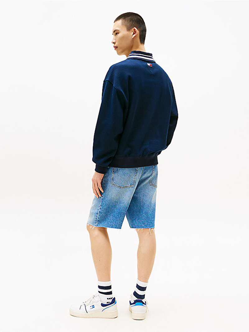 Erkek TJC Relax Pique Interlock Sweatshirt Lacivert DM0DM21621C1G