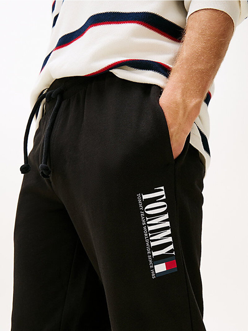 Erkek TJM Slim Eşofman Altı Siyah DM0DM22145BDS