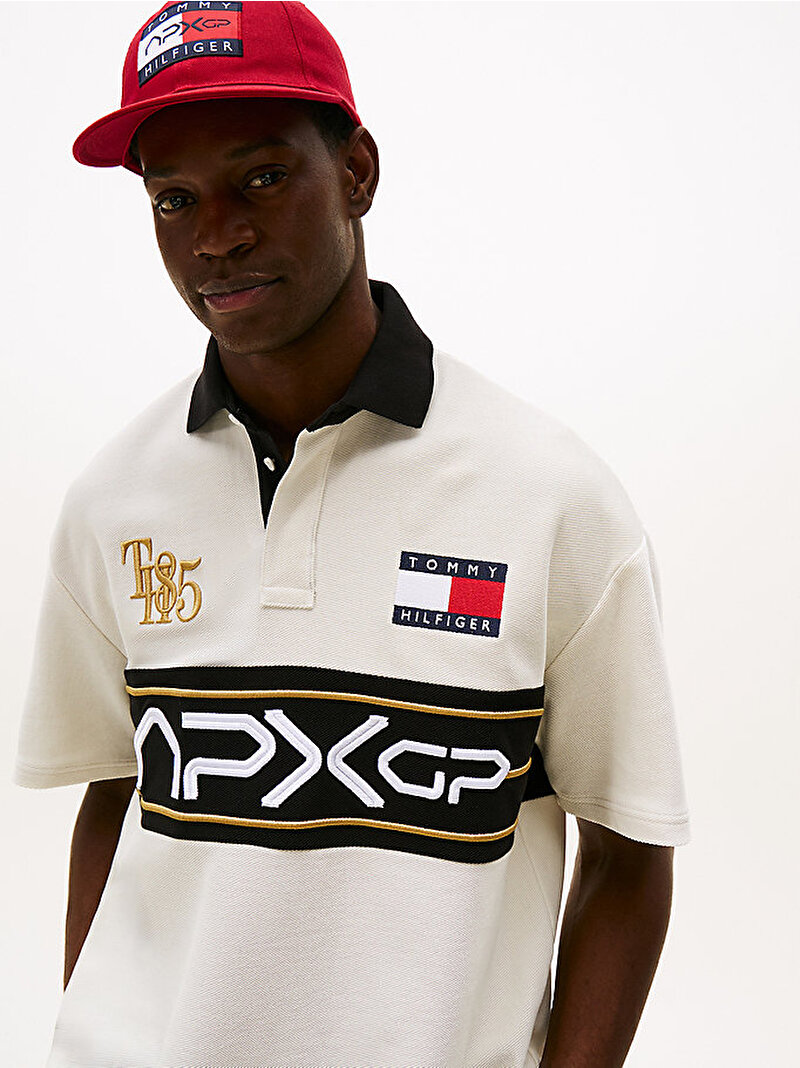 Erkek F1 Movie Race Day Polo T-shirt Siyah MW0MW41393YBI