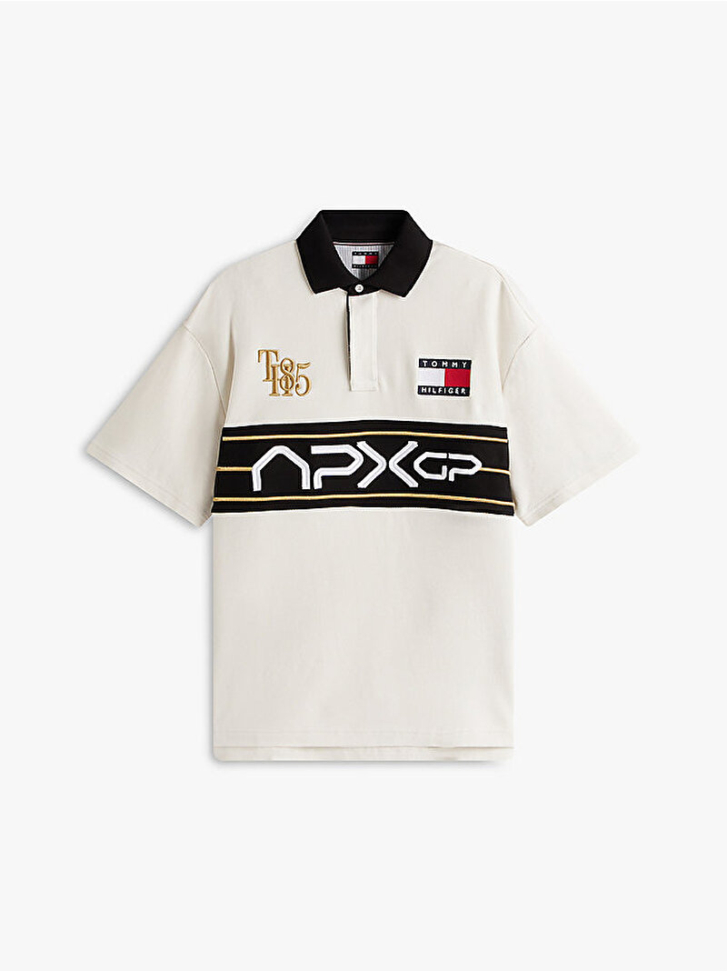 Erkek F1 Movie Race Day Polo T-shirt Siyah MW0MW41393YBI