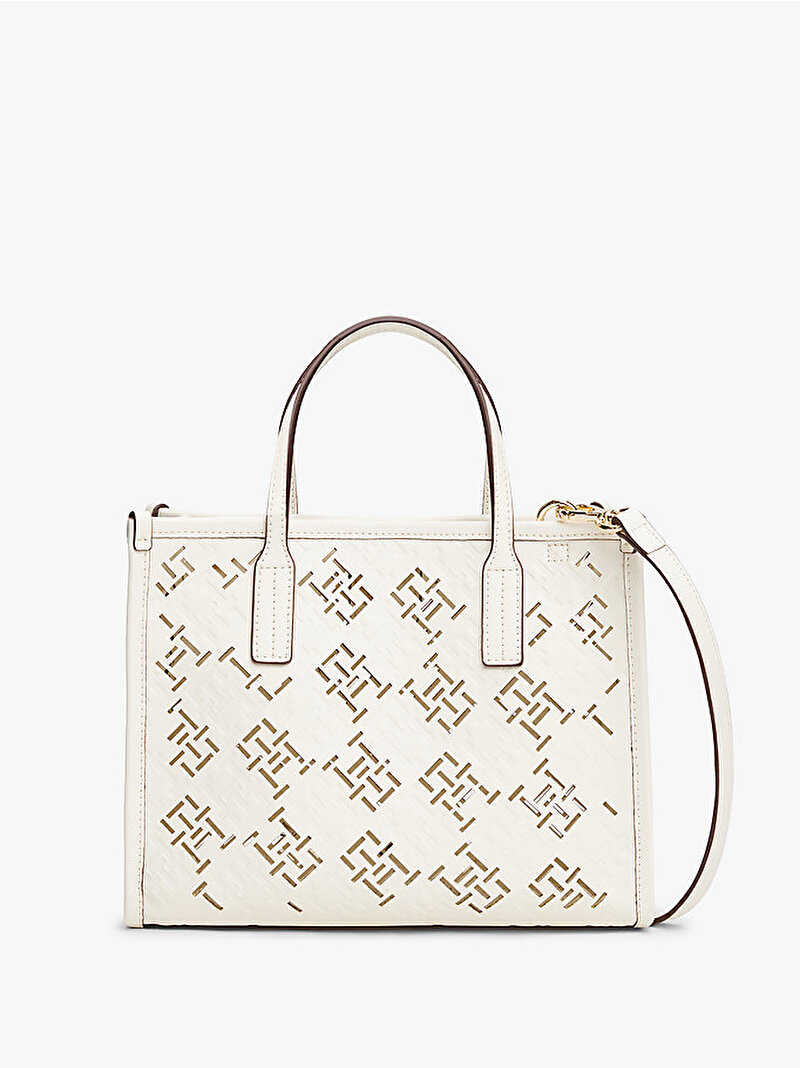 Kadın TH City Mini Tote Çanta Bej  AW0AW17500Z00