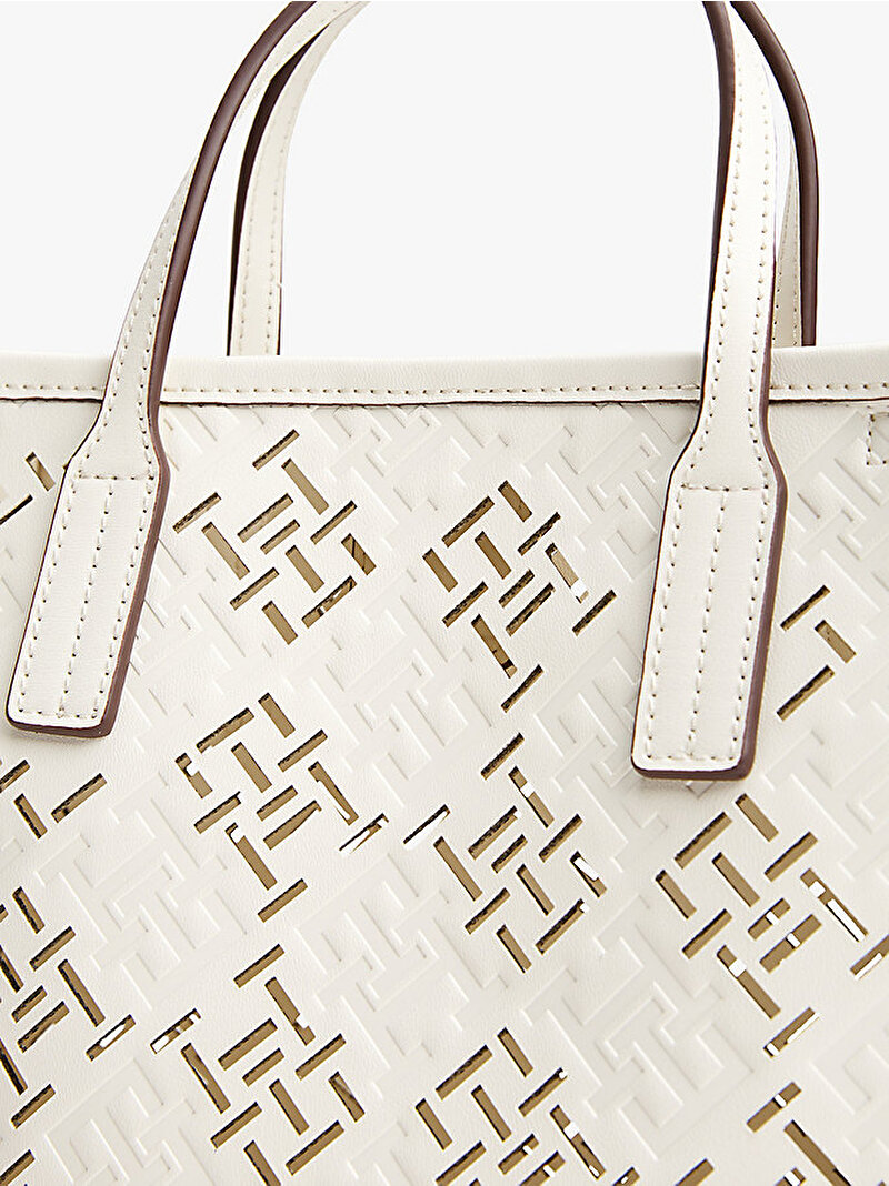 Kadın TH City Mini Tote Çanta Bej  AW0AW17500Z00