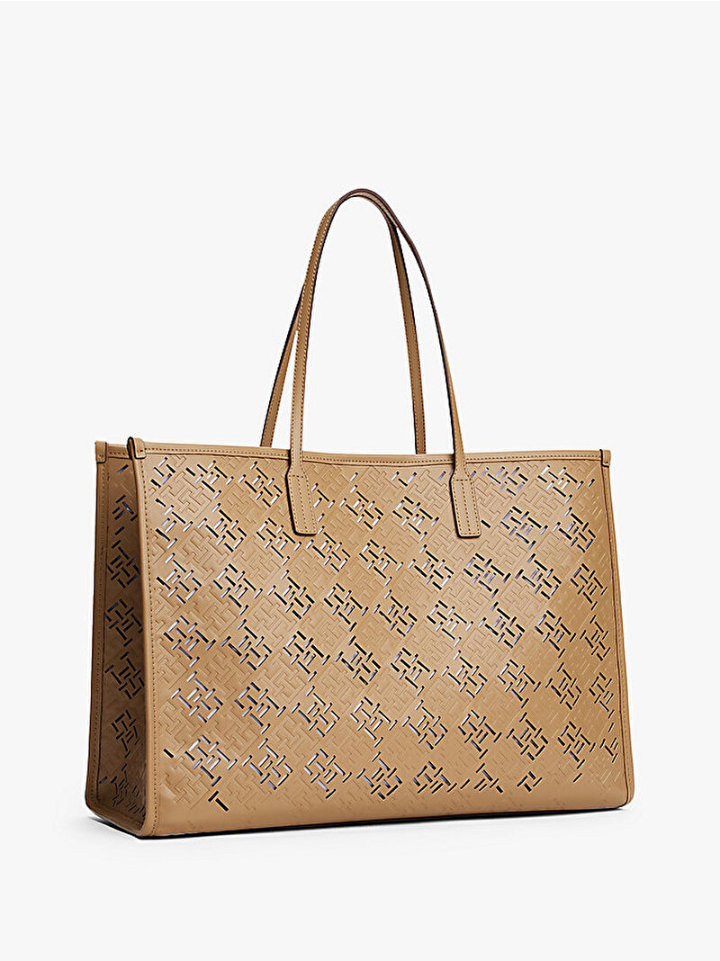 Kadın TH City Mono Tote Çanta Bej  AW0AW17501RBC