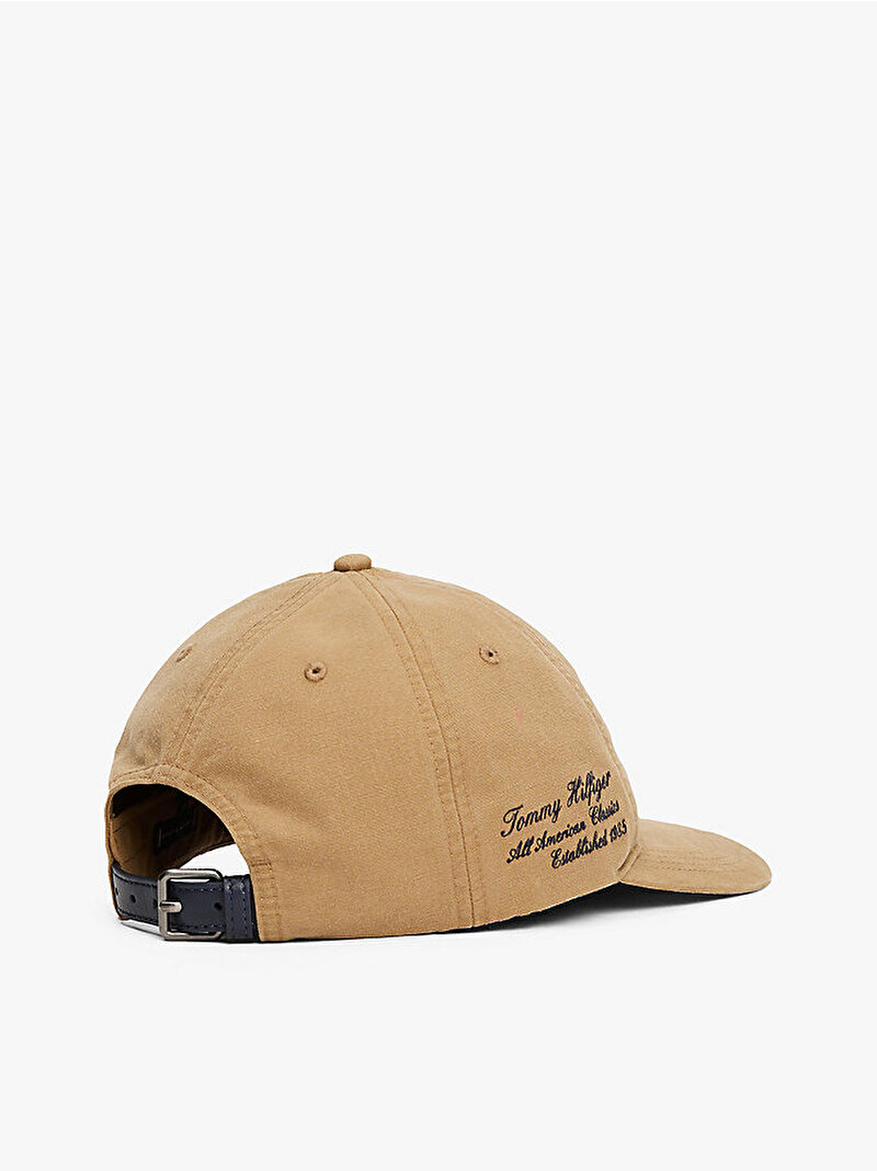 Erkek TH Graphic Washed Şapka Bej  AM0AM13430GW2