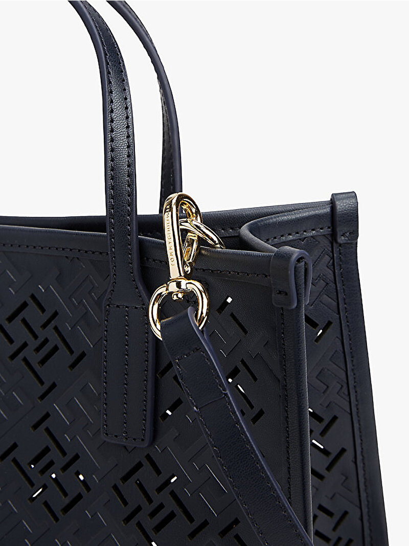 Kadın TH City Mini Tote Çanta Mavi  AW0AW17500DW6