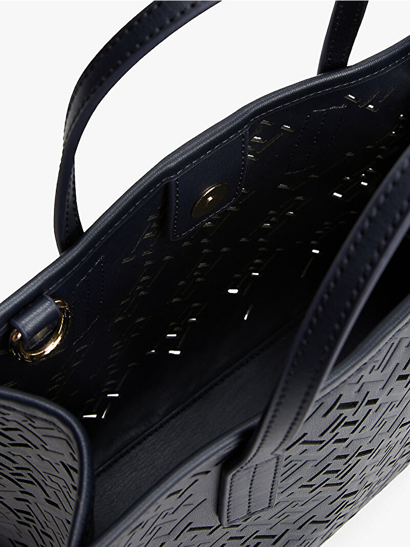 Kadın TH City Mini Tote Çanta Mavi  AW0AW17500DW6