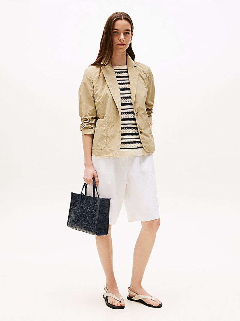 Kadın TH City Mini Tote Çanta Mavi  AW0AW17500DW6