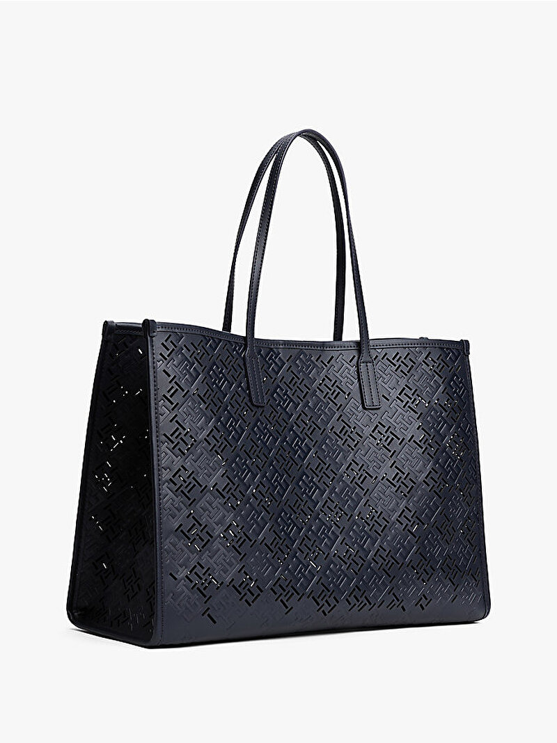 Kadın TH City Mono Tote Çanta Lacivert AW0AW17501DW6