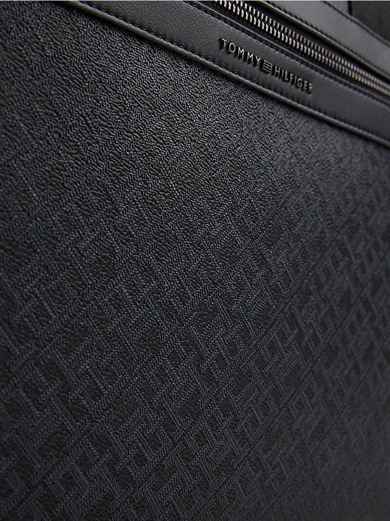 Erkek TH Monogram Laptop Çantası Siyah AM0AM13491BDS
