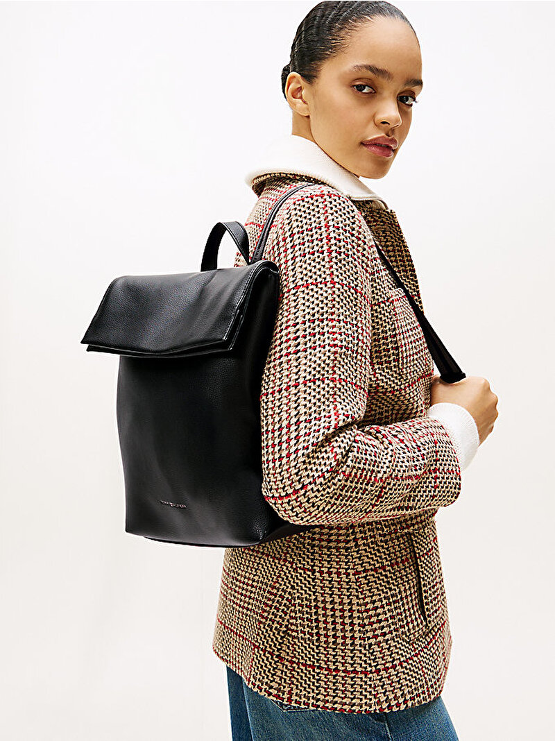 Kadın TH Logotape Sırt Çantası Siyah AW0AW17654BDS