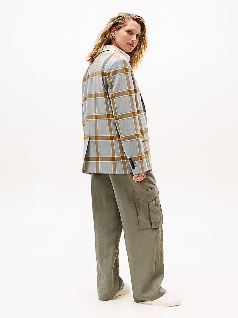 Kadın Check Suit Relaxed Blazer Çok renkli WW0WW482740LH