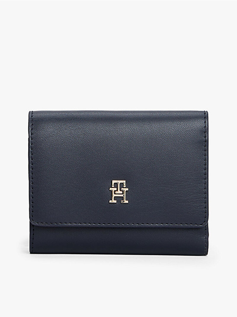 Kadın TH Icon Trifold Cüzdan Mavi  AW0AW17737DW6