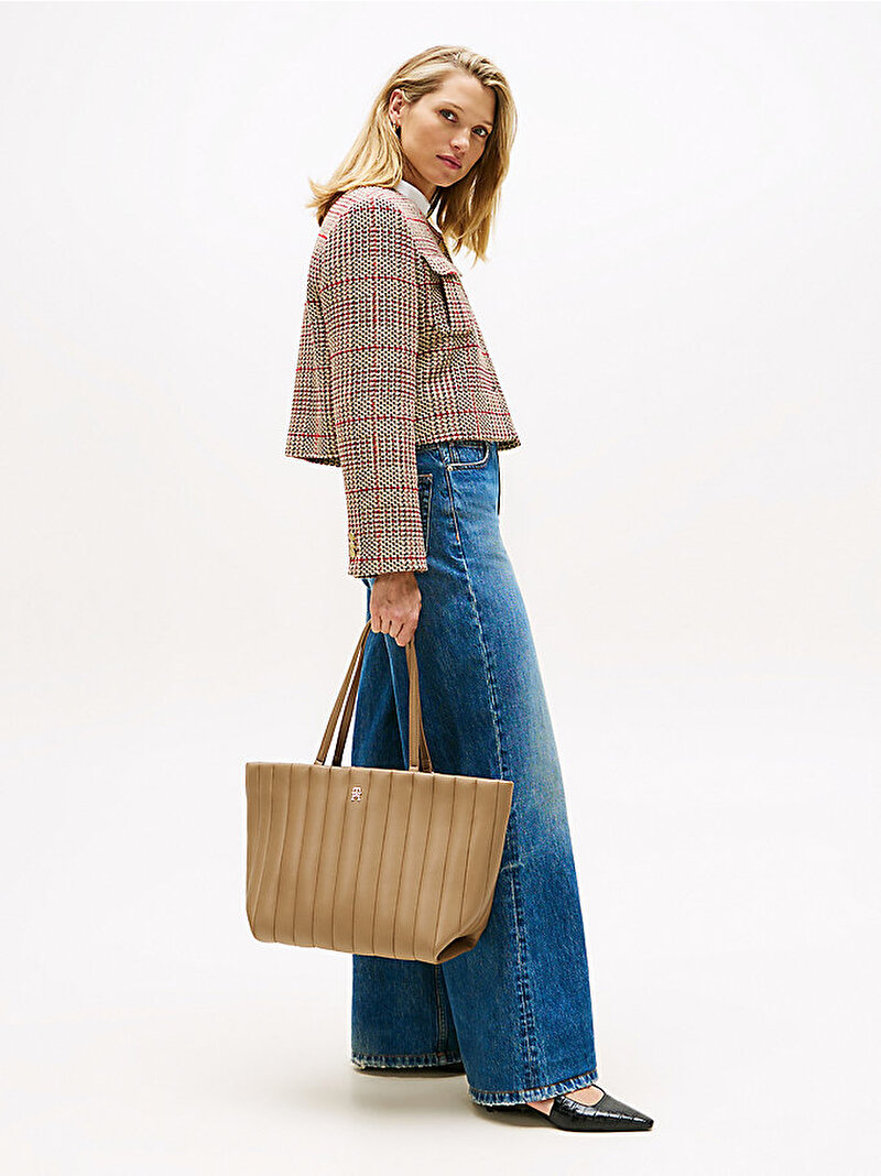 Kadın TH Grace Tote Çanta Bej  AW0AW17670RBC