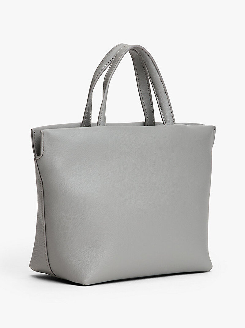 Kadın TH Logotape Mini Tote Çanta Gri AW0AW17694PRY
