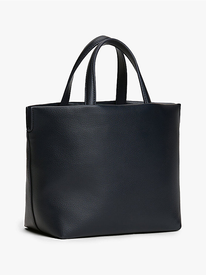 Kadın TH Logotape Mini Tote Çanta Lacivert AW0AW17694DW6