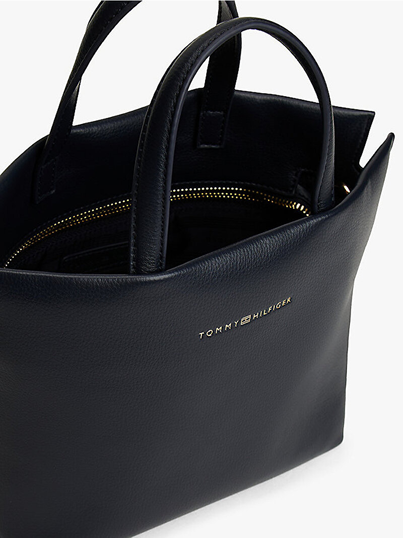 Kadın TH Logotape Mini Tote Çanta Lacivert AW0AW17694DW6