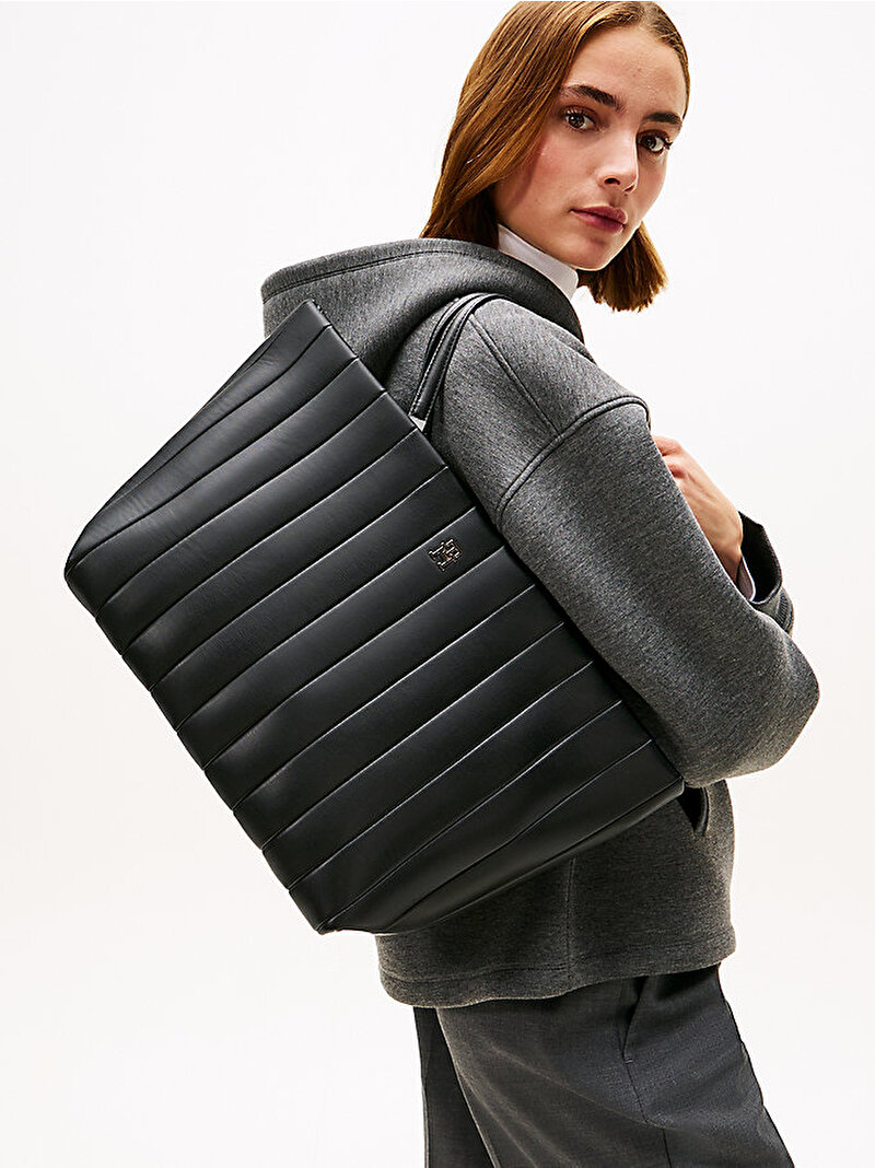 Kadın TH Grace Tote Çanta Siyah AW0AW17670BDS
