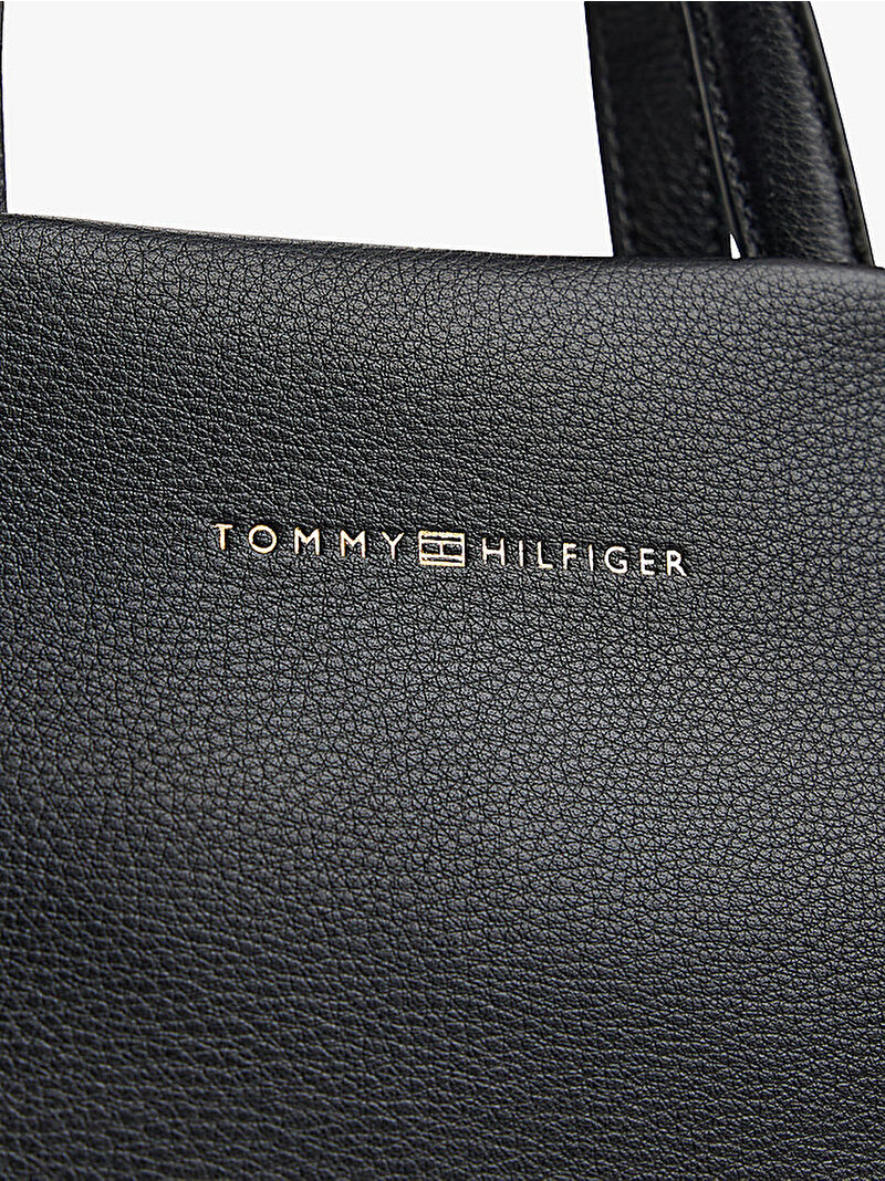 Kadın TH Logotape Mini Tote Çanta Siyah AW0AW17694BDS