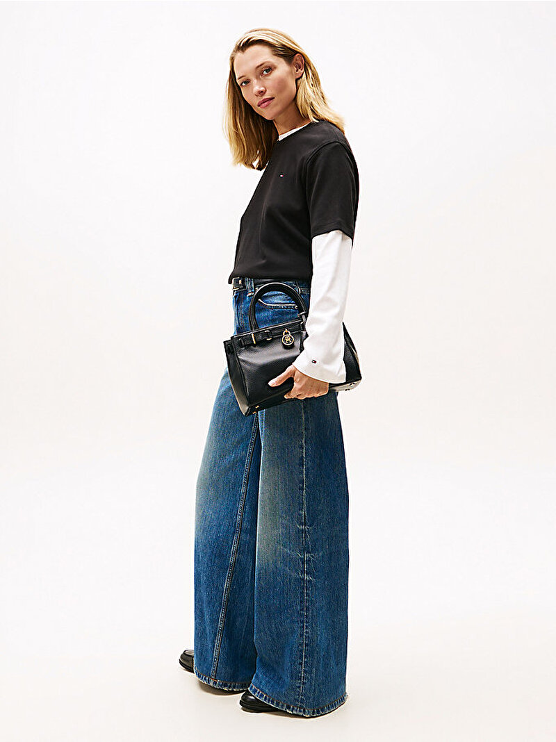 Kadın American Icon Tote Çanta Siyah AW0AW17926BDS
