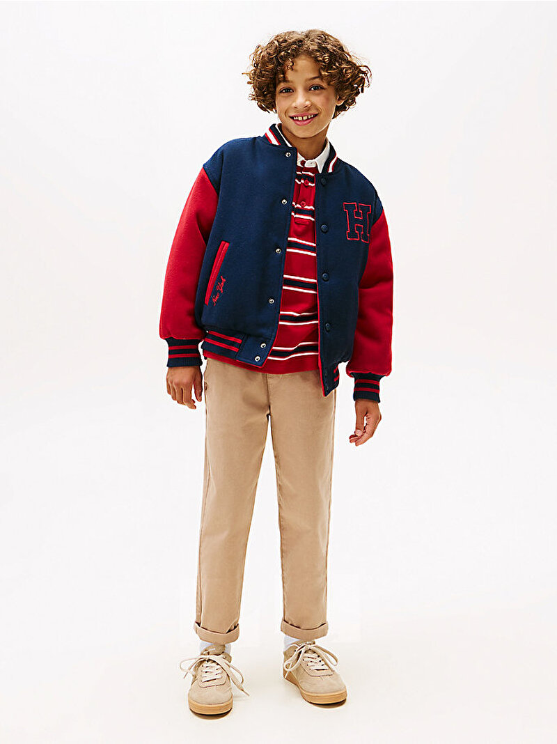 Erkek Çocuk Reversible Tommy Bomber Ceket Lacivert KB0KB09991C1G
