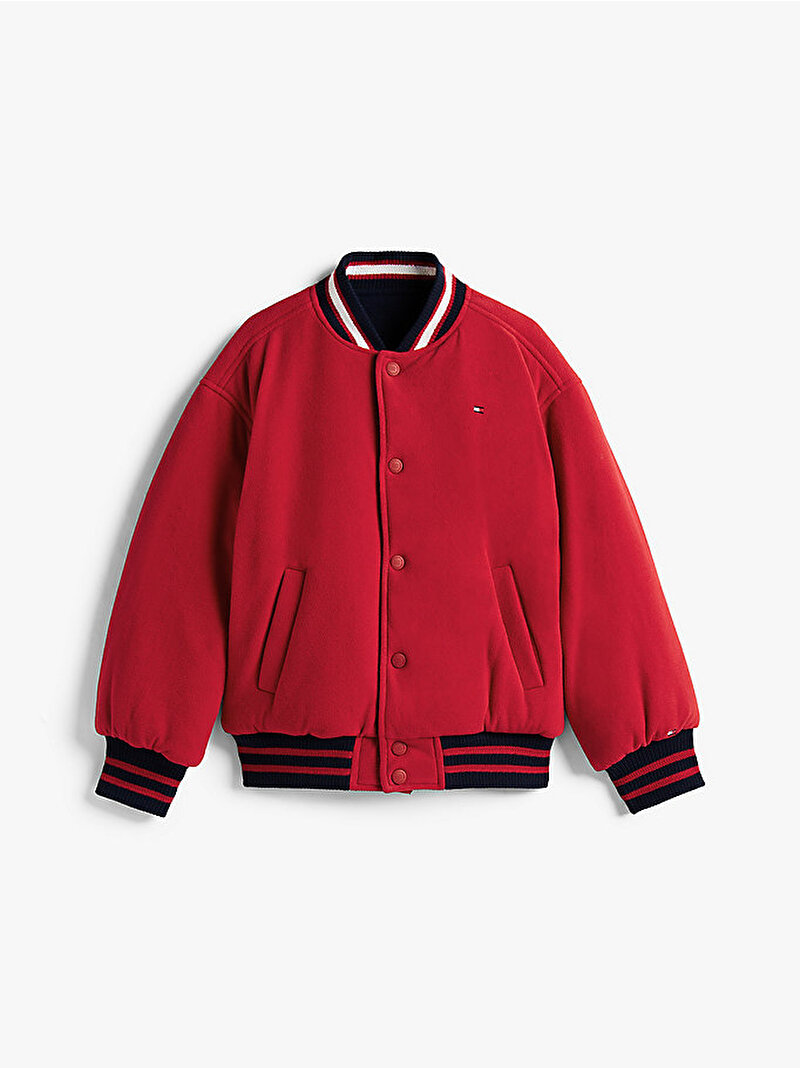 Erkek Çocuk Reversible Tommy Bomber Ceket Lacivert KB0KB09991C1G