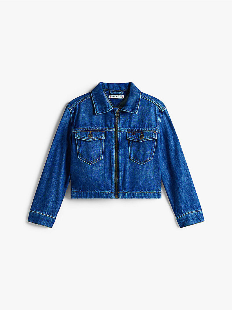 Kız Çocuk Denim Ceket Mavi  KG0KG090021A5