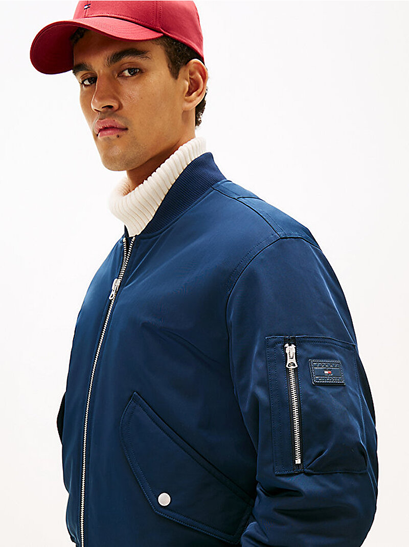 Erkek Authentic Bomber Ceket Lacivert MW0MW40593C1G
