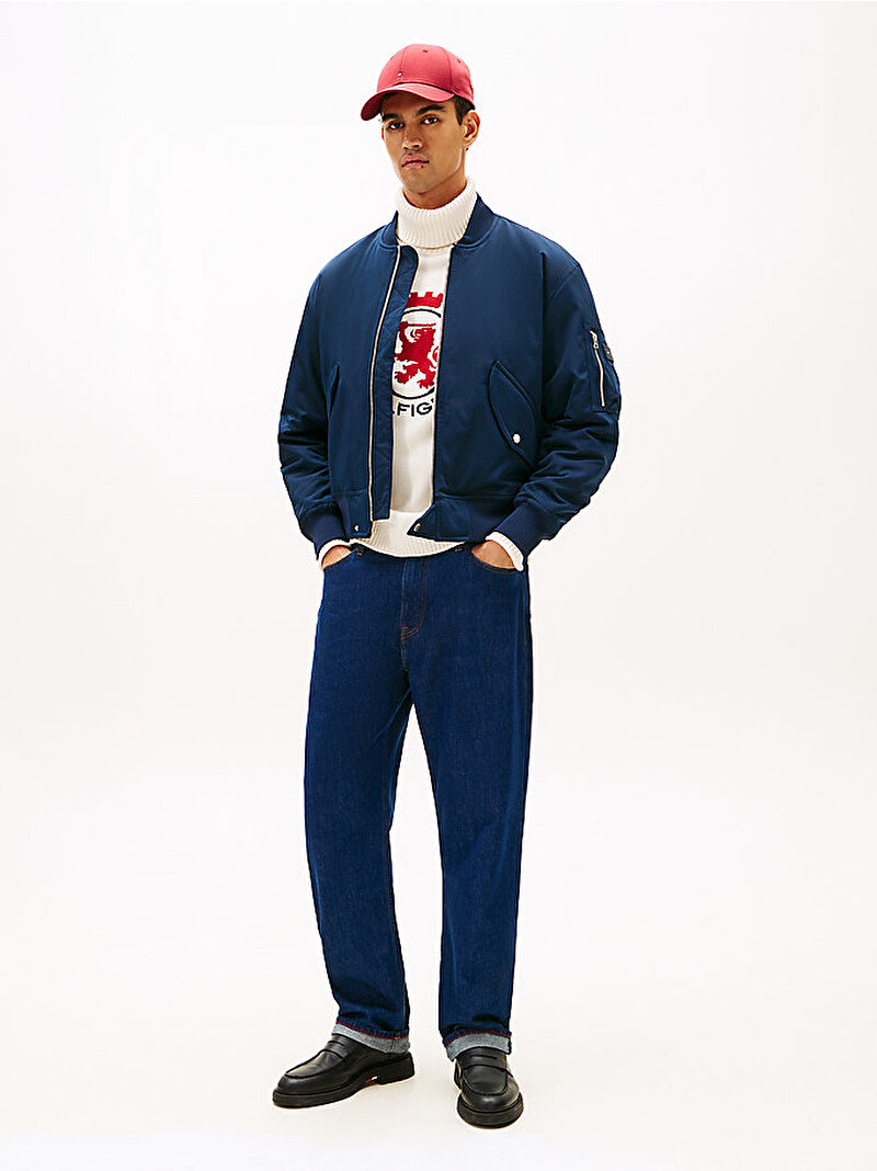 Erkek Authentic Bomber Ceket Lacivert MW0MW40593C1G
