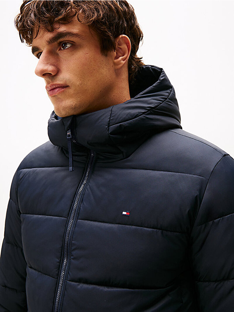 Erkek Mid Weight Hooded Mont Lacivert MW0MW41983DW5