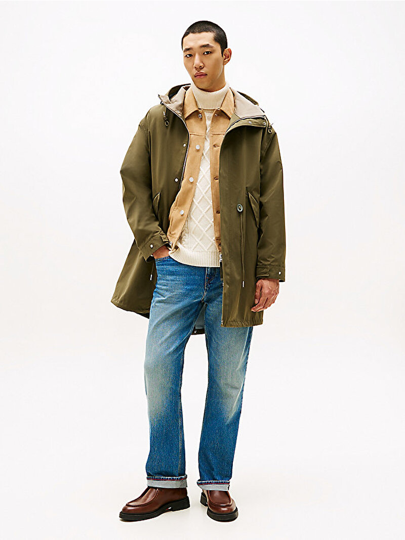 Erkek Wet Weather Parka Yeşil MW0MW40924RBN
