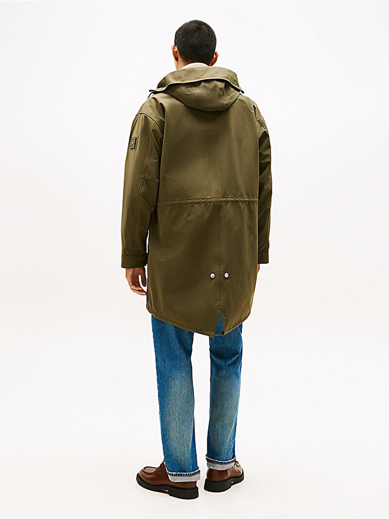 Erkek Wet Weather Parka Yeşil MW0MW40924RBN