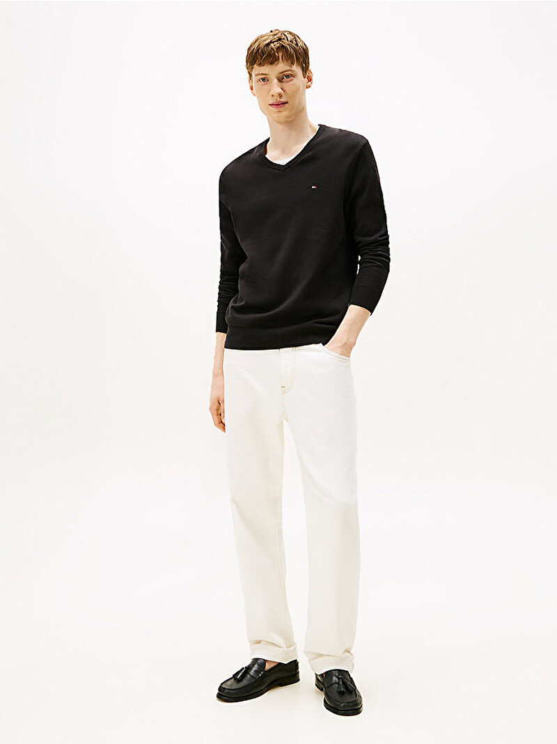 Erkek Essential Cotton Kazak Siyah MW0MW14745BDS