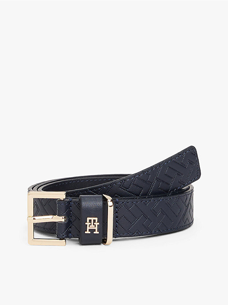 Kadın TH Square 2.5 Mono Kemer Lacivert AW0AW17974DW6