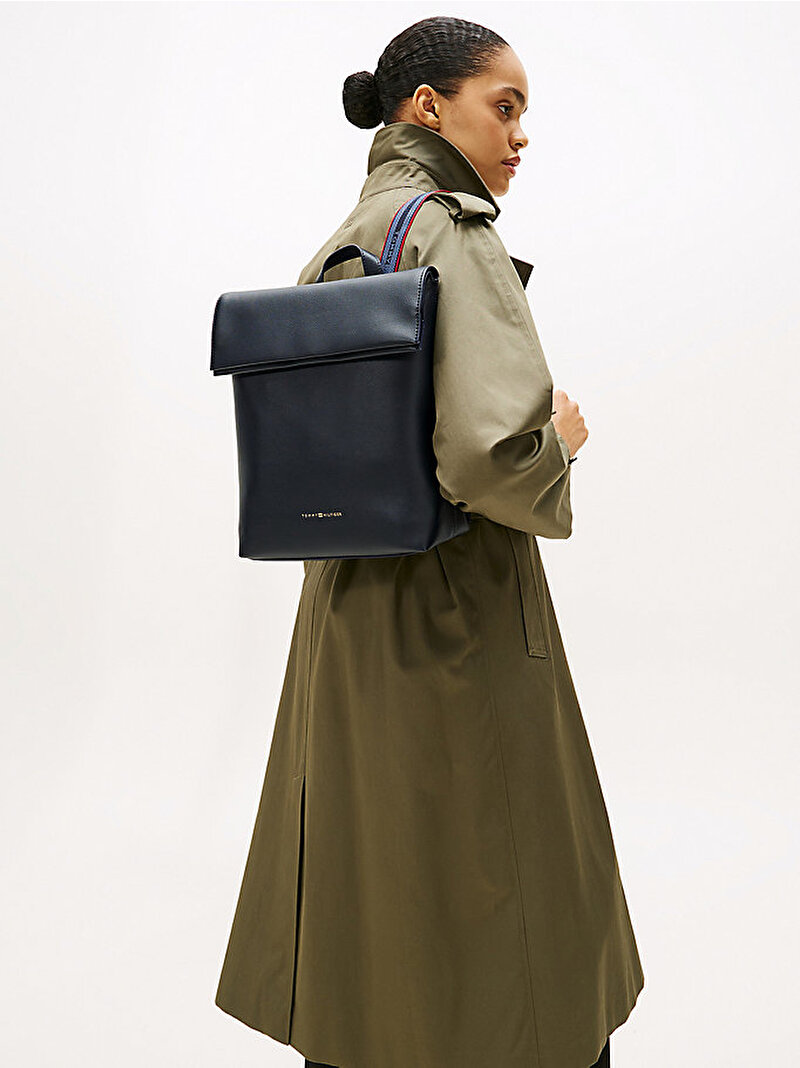 Kadın TH Logotape Sırt Çantası Lacivert AW0AW17654DW6