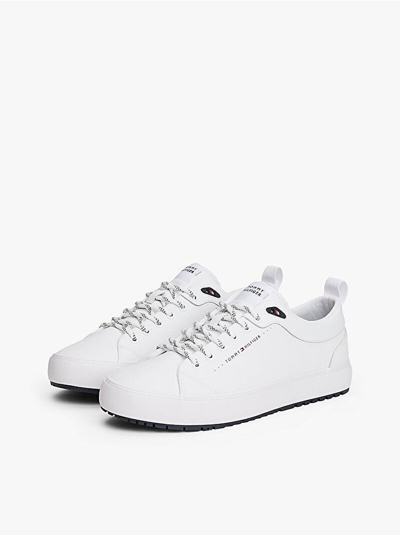 Erkek TH Vulcanic Core Sneaker Beyaz  FM0FM05625YBS