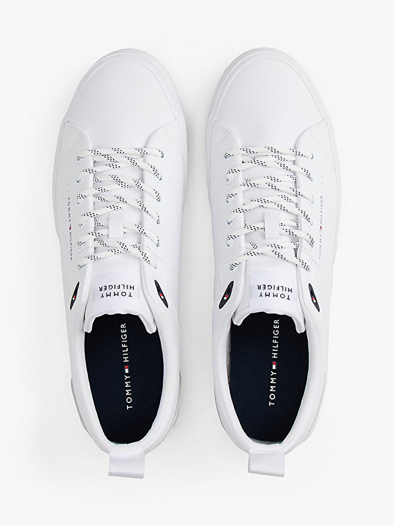 Erkek TH Vulcanic Core Sneaker Beyaz  FM0FM05625YBS