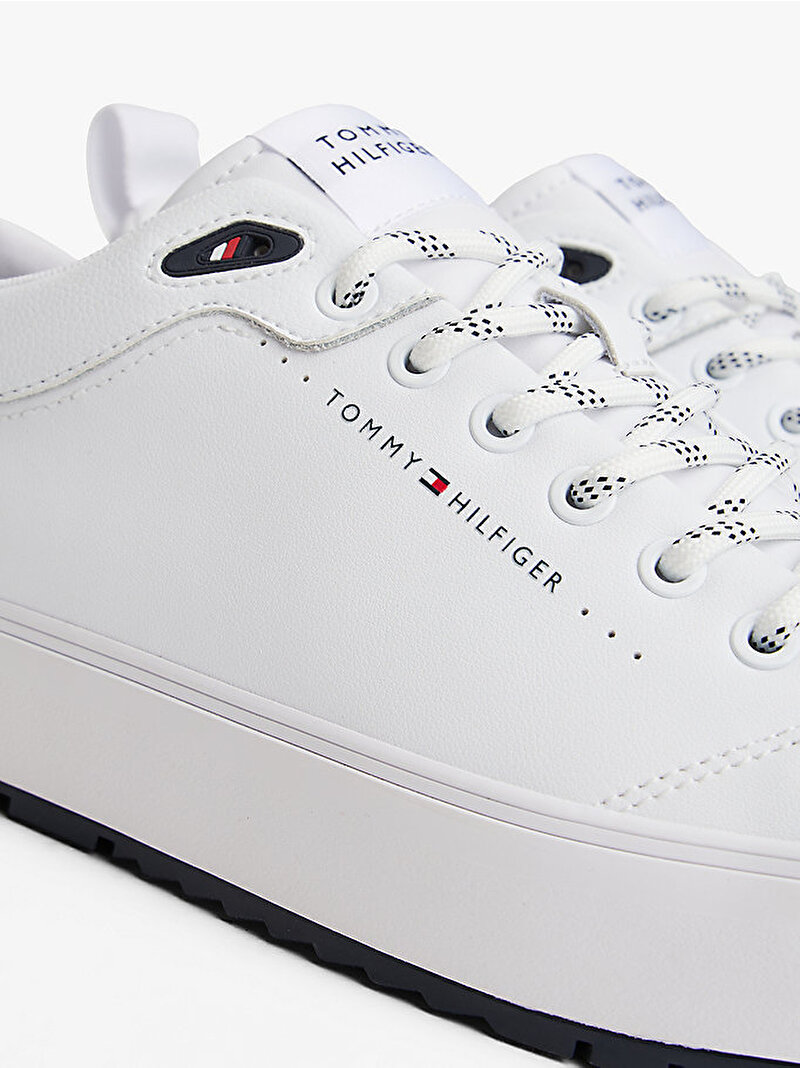 Erkek TH Vulcanic Core Sneaker Beyaz  FM0FM05625YBS