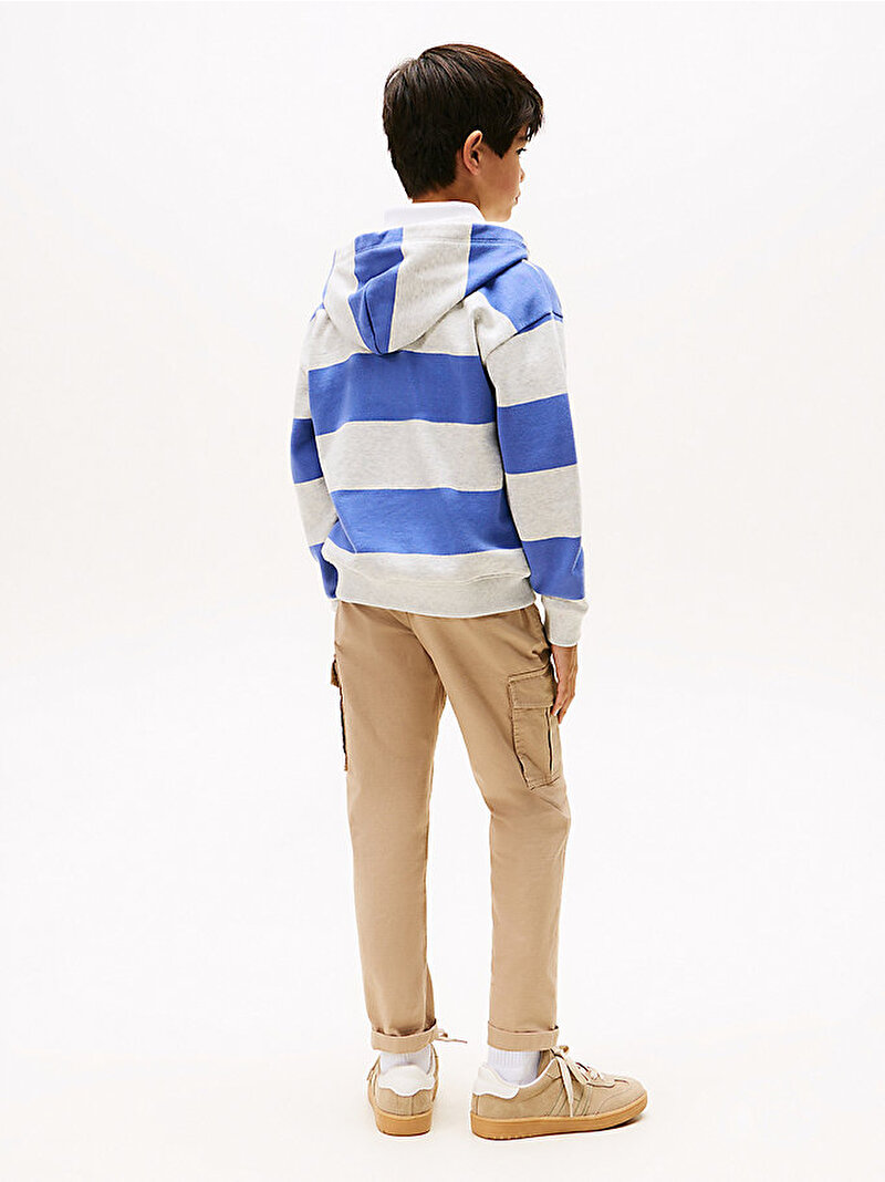 Erkek Çocuk Varsity Stripe Button Hoodie Çok renkli KB0KB09981C6D