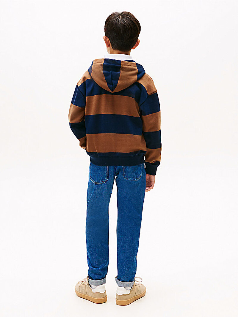 Erkek Çocuk Varsity Stripe Button Hoodie Çok renkli KB0KB09981GVP