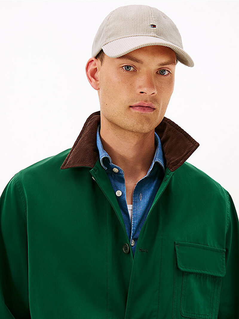 Erkek TH Flag 6 Panel Şapka Bej  AM0AM13583ACI