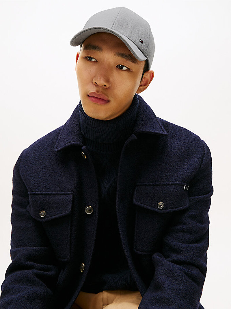 Erkek TH Rwb 6 Panel Şapka Gri AM0AM13584PRY