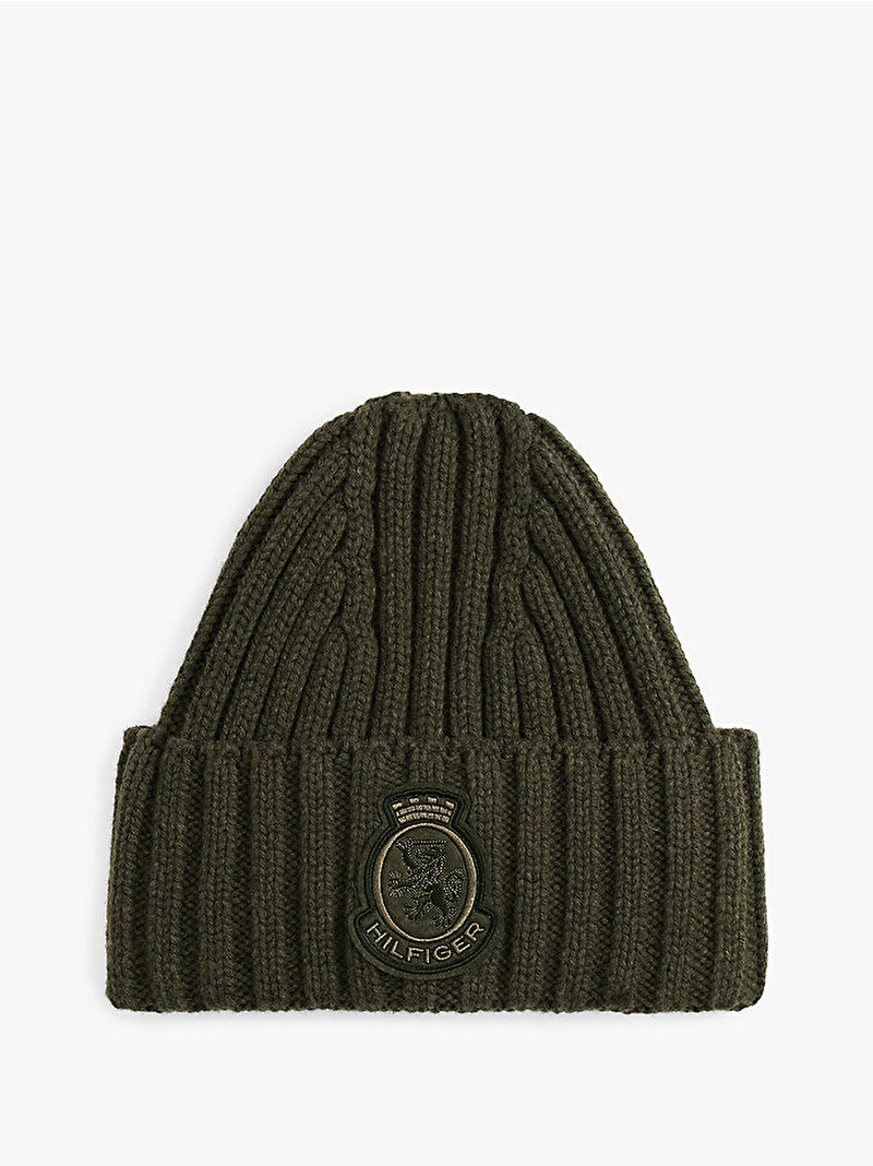 Kadın TH Crest Fluffy Bere Yeşil AW0AW18210MT1