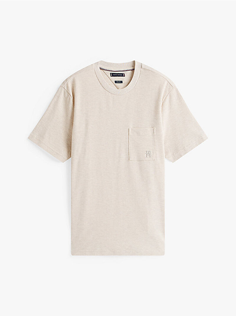 Erkek Monogram T-shirt Bej  MW0MW39365HGF