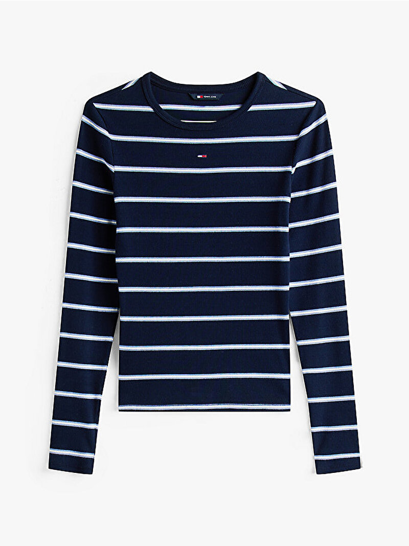 Kadın TJW Slim Essential T-shirt Lacivert DW0DW173870A6