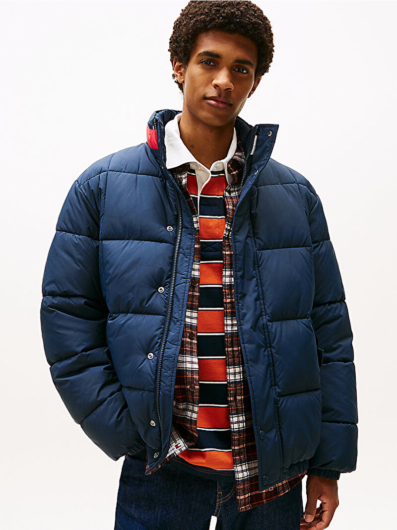 Erkek TJM Dna Coller Puffer Mont Lacivert DM0DM22041C1G