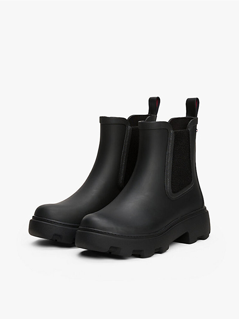 Kadın Rubber Flag Cleated Bot Siyah FW0FW08637BDS